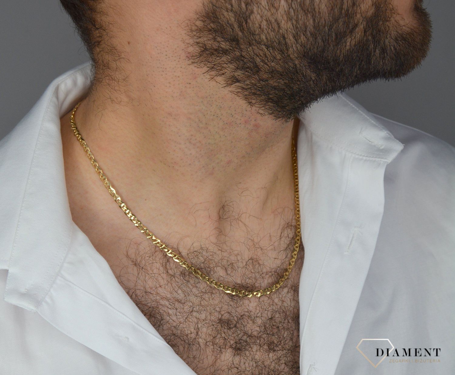 ✅ Złoty łańcuszek o delikatnym splocie gucci o niewielkich oczkach ✅ Łańcuszek został wykonany z najwyższej jakości złota próby 585 ✅ Złoty łańcuszek to świetny pomysł na prezent ✅.jpg